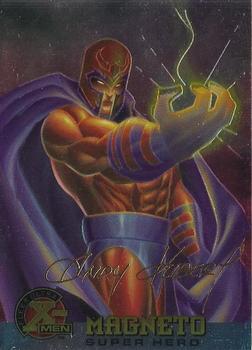 1995 Ultra X-Men Chromium - Gold Signature #55 Magneto Front