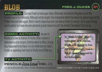1995 Ultra X-Men Chromium - Gold Signature #61 Blob Back