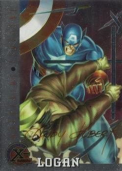 1995 Ultra X-Men Chromium - Gold Signature #80 Logan Front