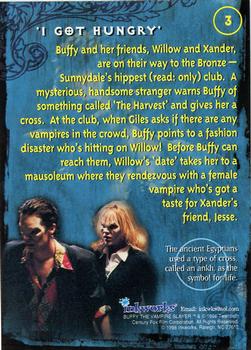 1998 Inkworks Buffy the Vampire Slayer Season 1 #3 'I Got Hungry' Back