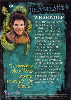 1999 Inkworks Buffy the Vampire Slayer Season 2 #82 Werewolf Back