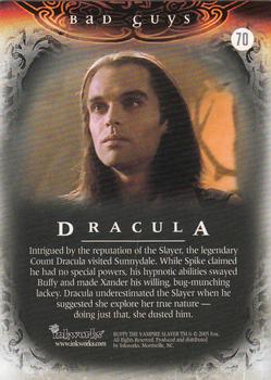 2005 Inkworks Buffy Men of Sunnydale #70 Dracula Back
