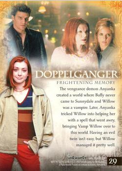 2006 Inkworks Buffy the Vampire Slayer Memories #29 Doppelganger Back