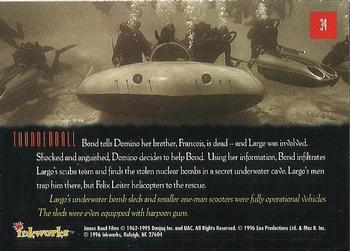 1996-97 Inkworks James Bond Connoisseur's Collection #34 Thunderball Back