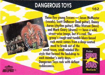 1991 Pro Set SuperStars MusiCards #162 Dangerous Toys Back