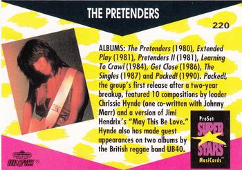 1991 Pro Set SuperStars MusiCards #220 The Pretenders Back
