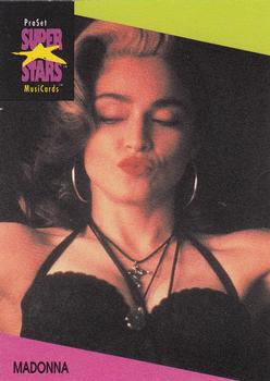 1991 Pro Set SuperStars MusiCards #65 Madonna Front
