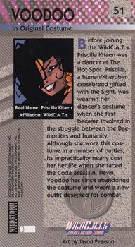 1994 Wildstorm WildC.A.T.s #51 Voodoo In Original Costume Back