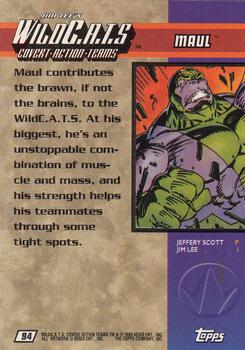 1993 Topps WildC.A.T.s #94 Maul Back
