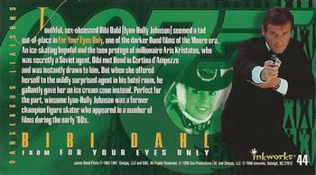 1998 Inkworks The Women of James Bond #44 Bibi Dahl Back