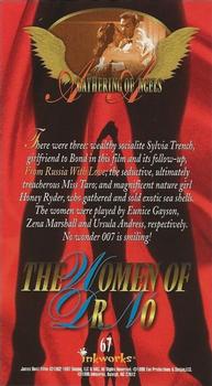 1998 Inkworks The Women of James Bond #67 The Women of Dr. No Back