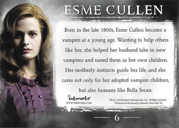 2008 Inkworks Twilight #6 Esme Cullen Back
