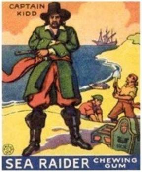 1933 World Wide Gum Sea Raiders (Canadian Version / English) (V359-1) #2 Captain Kidd Front