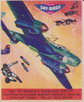 1941 Goudey Sky Birds (R137) #11 German. Dornier DO-17 Front