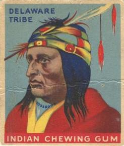 1947 Goudey Indian Gum (R773) #5 Chief of the Delaware Tribe Front