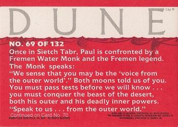 1984 Fleer Dune #69 A Fremen Water Monk Speaks To Paul Back
