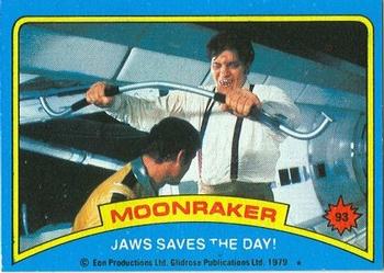 1979 Topps Moonraker #93 Jaws saves the day! Front