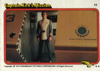 1979 Topps Star Trek: The Motion Picture #11 Captain Kirk's Mission Front