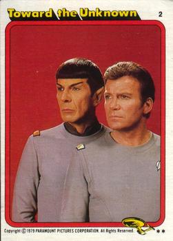 1979 Topps Star Trek: The Motion Picture #2 Toward the Unknown Front