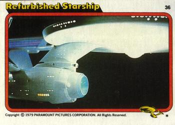 1979 Topps Star Trek: The Motion Picture #36 Refurbished Starship Front