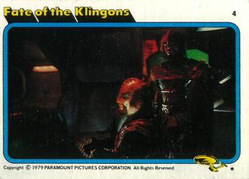 1979 Topps Star Trek: The Motion Picture #4 Fate of the Klingons Front
