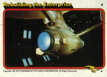 1979 Topps Star Trek: The Motion Picture #8 Rebuilding the Enterprise Front