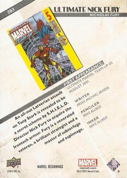 2012 Upper Deck Marvel Beginnings S3 #503 Ultimate Nick Fury Back