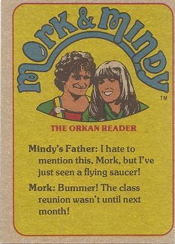 1978 Topps Mork & Mindy #20 I just played the juke box -- And it won! Back