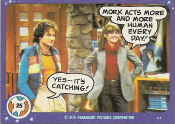 1978 Topps Mork & Mindy #25 Mork acts more and more human every day! Front