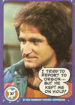 1978 Topps Mork & Mindy #37 I tried to report to Orson... But he kept me on hold! Front