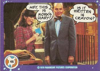 1978 Topps Mork & Mindy #46 Hey, this is Mork's diary! Front