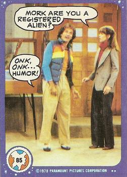 1978 Topps Mork & Mindy #85 Mork are you a registered alien? Front