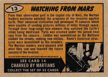 2012 Topps Mars Attacks Heritage - Green Border #13 Watching From Mars Back