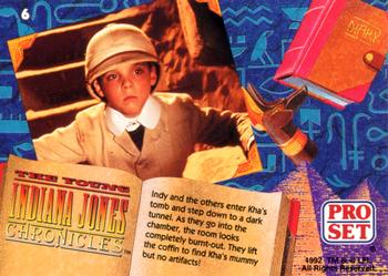 1992 Pro Set The Young Indiana Jones Chronicles #6 Egypt 1908 Back