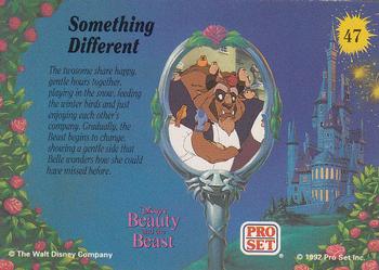 1992 Pro Set Beauty and the Beast #47 Something Different Back