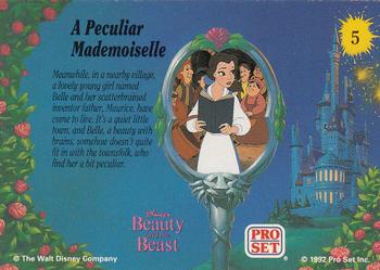 1992 Pro Set Beauty and the Beast #5 A Peculiar Mademoiselle Back