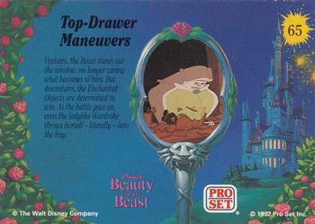 1992 Pro Set Beauty and the Beast #65 Top-Drawer Maneuvers Back