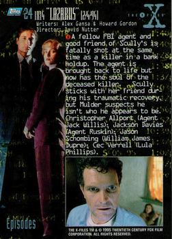 1995 Topps The X-Files Season One #24 1X14 