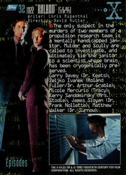 1995 Topps The X-Files Season One #32 1X22 
