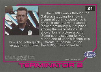 1991 Impel Terminator 2: Judgment Day #21 The T-1000 Closes In On John Back