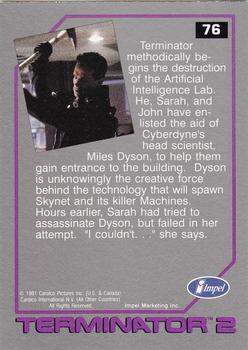 1991 Impel Terminator 2: Judgment Day #76 Will the Destruction of Cyberdyne Save the World? Back