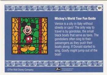 1991 Impel Disney #181 Donald the Gondolier Back