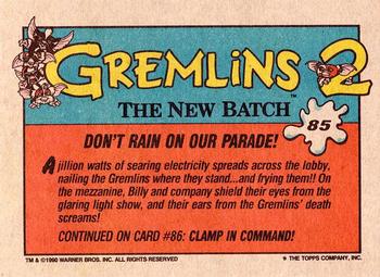 1990 Topps Gremlins 2: The New Batch #85 Don't Rain on Our Parade! Back