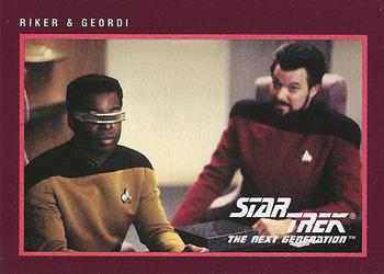 1991 Impel Star Trek 25th Anniversary #276 Riker & Geordi Front