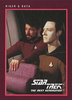 1991 Impel Star Trek 25th Anniversary #280 Riker & Data Front