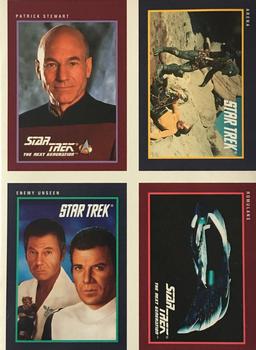 1991 Impel Star Trek 25th Anniversary #NNO uncut sheet 4 cards Front