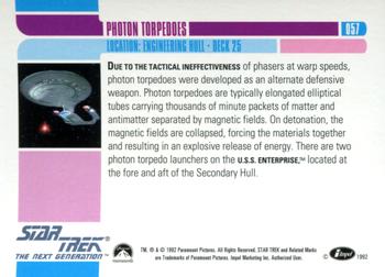 1992 Impel Star Trek: The Next Generation #057 Photon Torpedoes Back