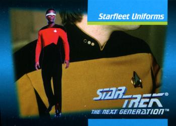 1992 Impel Star Trek: The Next Generation #075 Starfleet Uniforms Front