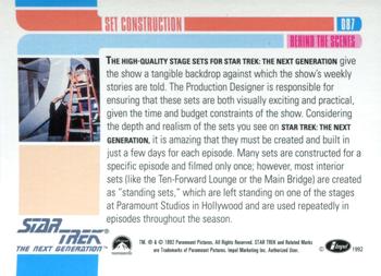 1992 Impel Star Trek: The Next Generation #087 Set Construction Back