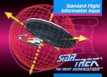 1992 Impel Star Trek: The Next Generation #096 Standard Flight Information Input Front